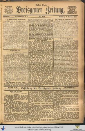 08.09.1901 (Erstes Blatt)