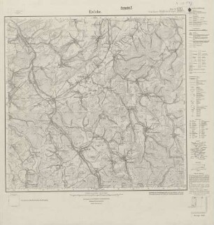 4715 (alte Nr.: 2727) Eslohe, Meßtischblatt (4cm - Karte)