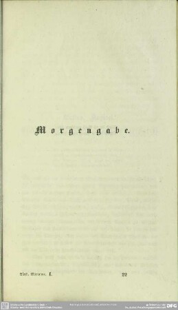 Morgengabe