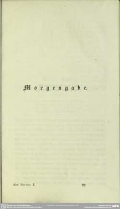 Morgengabe