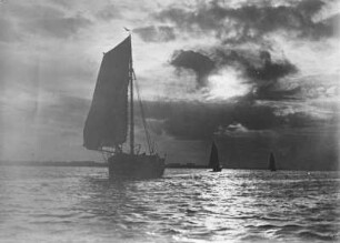 Ausfahrt der Fischer am Abend : Cuxhaven. Ausfahrt der Fischer