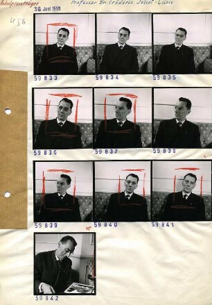 Portraitserie Frederic Joliot-Curie