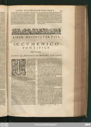 Caput Primum. Status Quaestionis De Romano Pontifice.