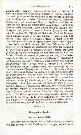 Neunzehntes Kapitel. Aus der Kulturgeschichte
