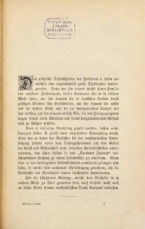 Freiherr August von Loën : Großherzogl. Sächs. Wirkl. Geheimrath, General-Intendant des Großherzogl. Hoftheaters und der Hofkapelle ; ein Beitrag zur Geschichte des Hoftheaters zu Weimar