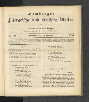 No. 103. 24. Dezember 1853