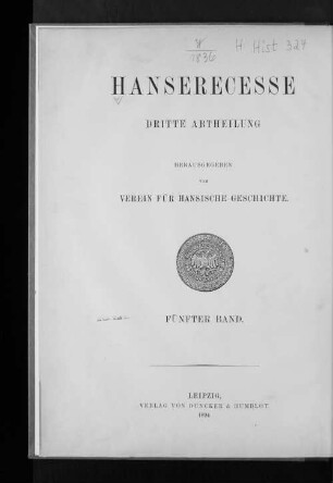 Abth. 3, Bd. 5: Von 1477 - 1530
