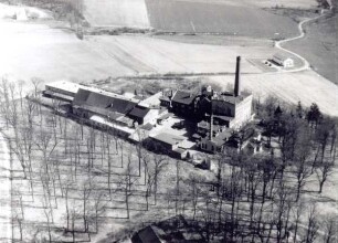 Luftbild: Anlage der ehemaligen Brauerei Falkenburg. Detmold. Blomberger Straße