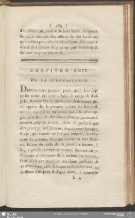 Chapitre XXIV. De La Bienfaisance