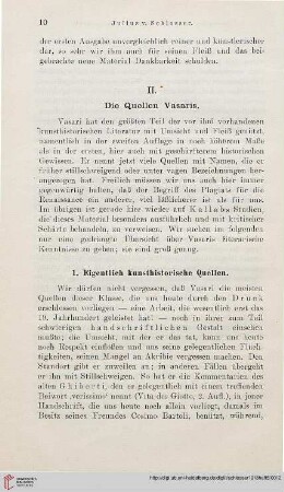 II: Die Quellen Vasaris