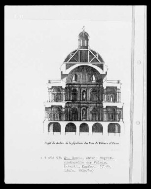 Saint Denis, Abtei: Begräbniskapelle der Valois, Schnitt