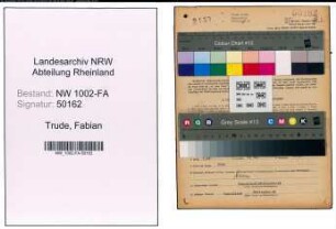 Entnazifizierung Fabian Trude, geb. 13.06.1921 ()