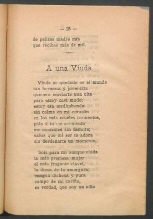 A una viuda