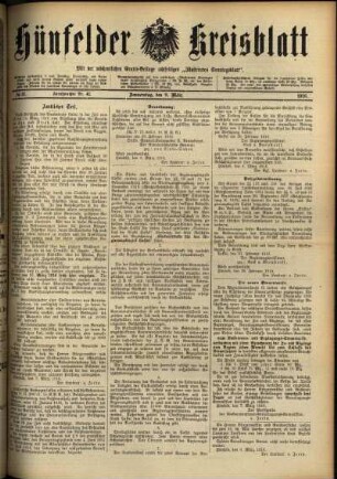 Ausgabe vom Donnerstag, den 09. März 1916.