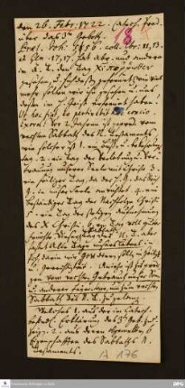 Disposition der Katechismus-Predigt von August Hermann Francke am 26.02.1722 über das 3. Gebot.