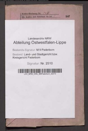 Erblasser: Wegener, Franz Wilhelm; Erblasser: Wegener, Anna Maria Catharina Theresia, geb. Fromme: