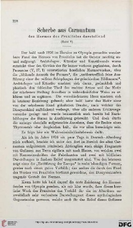 8: Scherbe aus Carnuntum : den Hermes des Praxiteles darstellend