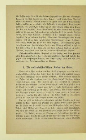 9. Die volkswirtschaftlichen Kosten der Güter