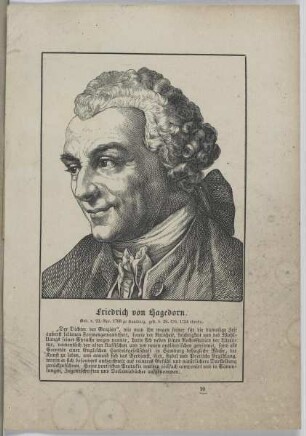 Bildnis des Friedrich von Hagedorn