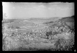 Blick über Altstadt, Kreuzwertheim und Burg