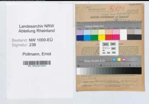 Entnazifizierung Ernst Pollmann, geb. 31.07.1901 (Kaufm.Angest.)
