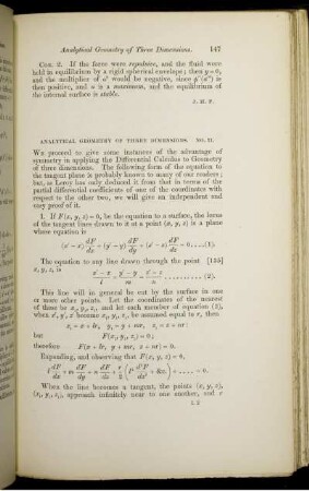 Analytical geometry of three dimensions. No. II.