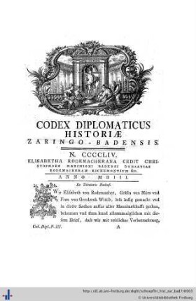 Codex diplomaticus historiae Zaringo-Badensis.