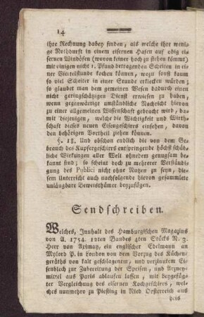 Sendschreiben