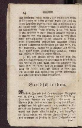 Sendschreiben