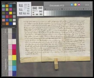 Engelstadt: Promissio Warundie Ecclesie St. Andree Colon. propter bona in Engelstadt, Stadegge et Ockenheim Ecclesie b. Marie ad Gradus Moguntie v...