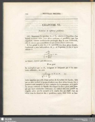 Chapitre VI. Solutions de différens problèmes