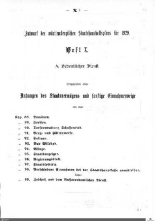 Staatshaushaltsplan 1929, Heft 10