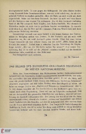 1: Das Bildnis des Bildhauers Guillelmus Paludanus im Wiener Nationalmuseum