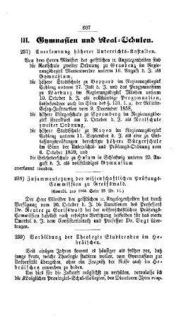 Vorbildung der Theologie Studirenden im Hebräischen : [III. Gymnasien und Real-Schulen]