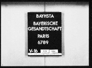 Génot, Sekretär beim Bürgermeisteramt in Toul, Übersendung von bayerischen Briefmarken