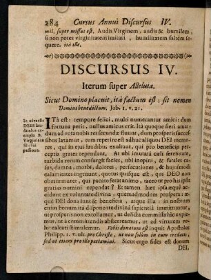 284-291, Discursus IV