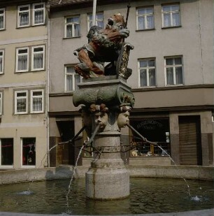 Bad Langensalza. Marktbrunnen. Brunnensäule