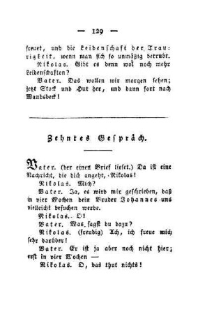 Zehntes Gespräch