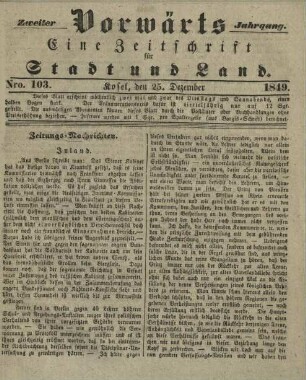 2.1849, Nr.103(25.Dezember)