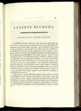 Lezione Seconda.