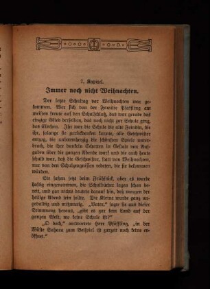 7. Kapitel. Immer noch nicht Weihnachten.