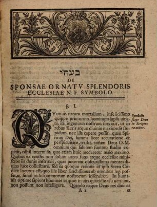 Ioannis Iacobi Bosii A. M. Commentatio Philologica De Sponsae Ornatv Splendoris Ecclesiae N. F. Symbolo Ad Ies. XLVIIII, Comm. 18 Illvstrandvm