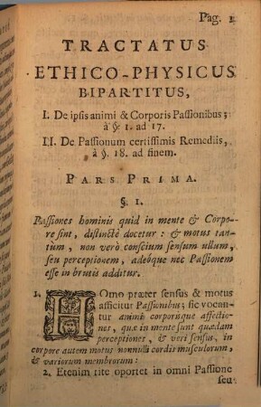 Tractatus ethico-physicus de animi et corporis passionibus, earundemque remediis