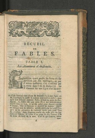 Recueil De Fables.