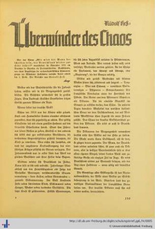 Überwinder des Chaos.