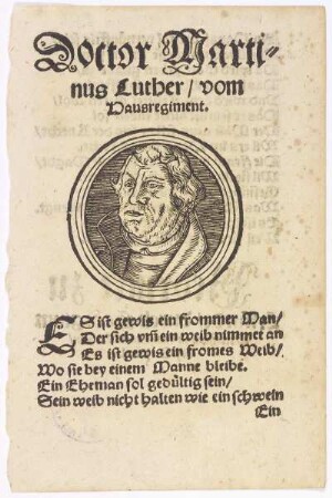 Bildnis des Martinus Luther