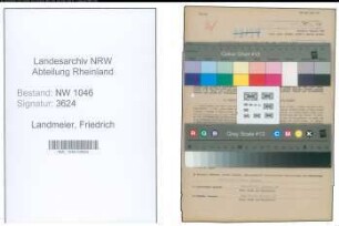 Entnazifizierung Friedrich Landmeier , geb. 13.05.1905 (Lohndrescher)