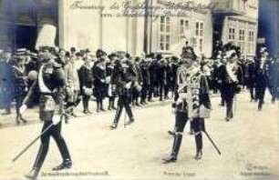 Postkarte zum Tode Adolf Friedrichs V. von Mecklenburg-Strelitz