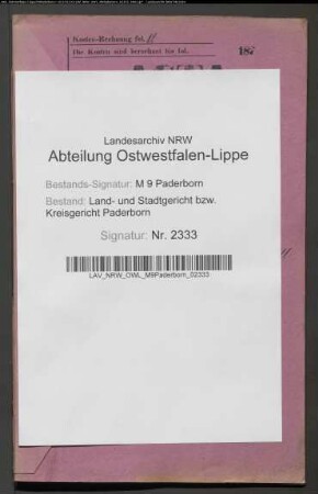 Erblasser: Sandmeier, Theresia: