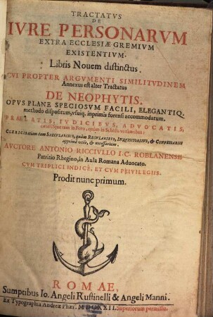 Tractatus de iure personarum